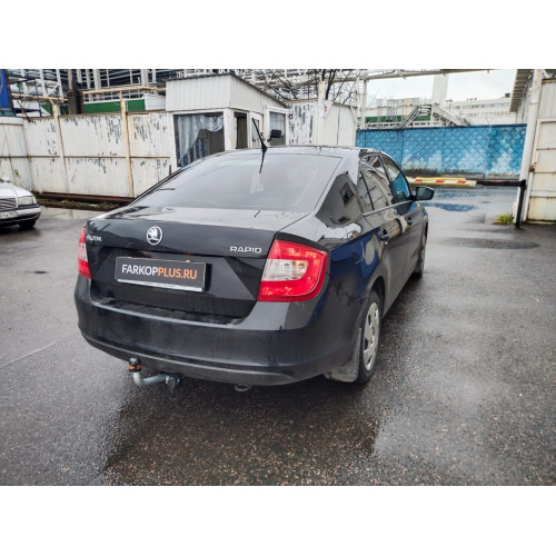 Фаркоп Motodor на Skoda Rapid 2012-2020 Арт. S101A (оцинкованный шар)