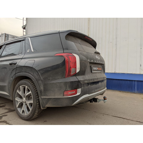 Фаркоп Motodor на HYUNDAI Palisade 2018– Арт. 90915 (под квадрат) (встает с мочевиной и одной выхлопной трубой)