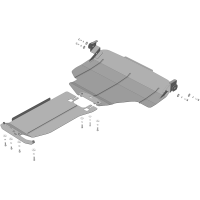 Защита Картера двигателя, КПП MOTODOR для Subaru Forester 2007-2013, Сталь 2 мм - Арт. 2226