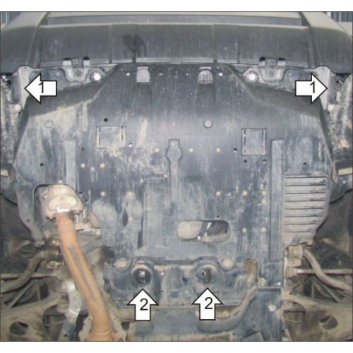 Защита Картера двигателя MOTODOR для Subaru Forester 2012-2018, Сталь 2 мм - Арт. 2234