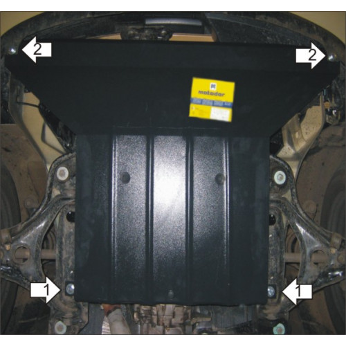 Защита Картера двигателя, КПП MOTODOR для Volkswagen Pointer 2005-2009, Сталь 2 мм - Арт. 2719