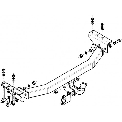 Фаркоп Avtos на MITSUBISHI Pajero Sport 1998-2008 Арт.MI 15