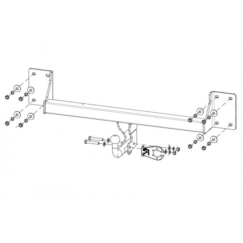 Фаркоп BALTEX на BMW X5 2007–2013 Арт. 03.3081.12 (E70)